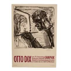 DIX, OTTO (1891 - 1969), Plakat "Otto Dix zum 75. Geburtstag",