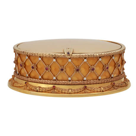 Massivgoldene Schatulle im Fabergé-Stil, - photo 2