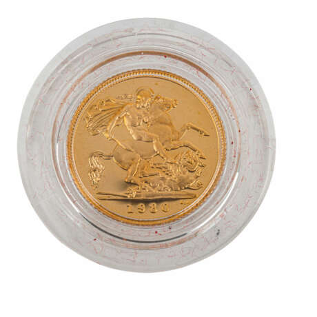 GB/GOLD - 1/2 Sovereign in PP und Originaletui, - photo 2