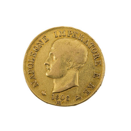 Italien/GOLD - 40 Lire 1808 M, Mailand, - Foto 1
