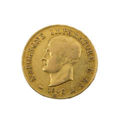 Italien/GOLD - 40 Lire 1808 M, Mailand,
