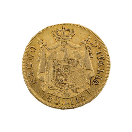 Italien/GOLD - 40 Lire 1808 M, Mailand, - Foto 2