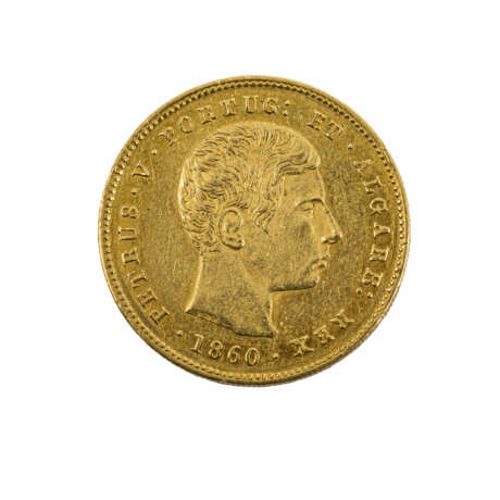 Portugal/GOLD - 5.000 Reis 1860, - Foto 1
