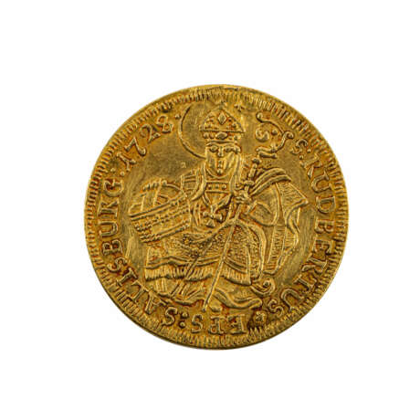 Salzburg Erzbistum/GOLD - Dukat 1728, - Foto 1