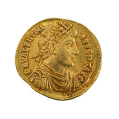 Antike/GOLD - Gold-Solidus Valentinian I., 364-375 n. Chr.,