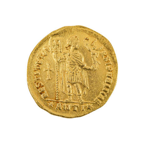 Antike/GOLD - Gold-Solidus Valentinianus I., 364-375 n. Chr., - фото 1