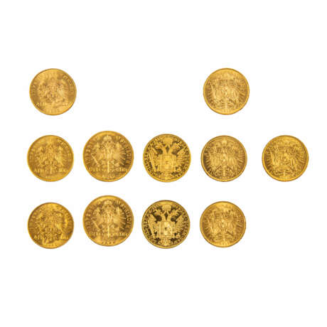 Österreich/GOLD - Konvolut mit 2 x 8 Florin 1892 NP, - фото 2