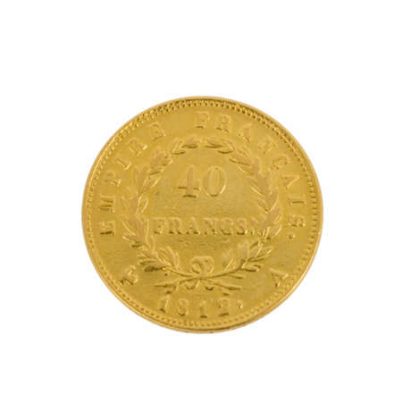 Frankreich/GOLD - 40 Francs 1812/A, Napoleon I. Bonaparte, ss., - Foto 2