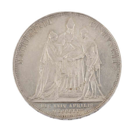 Kaiserreich Österreich - 2 Gulden 1854/A, - Foto 2