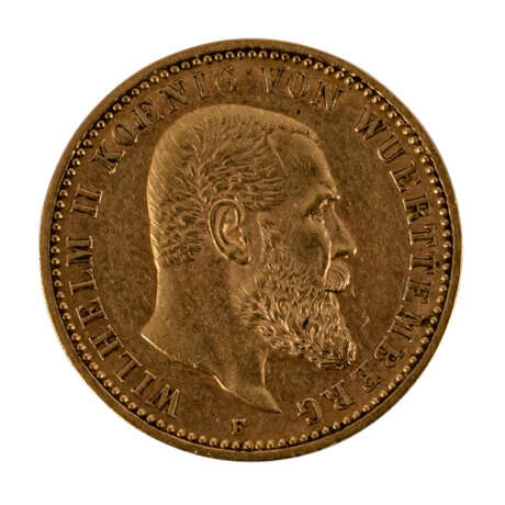 Württemberg/GOLD - 10 Mark 1898 F - фото 1