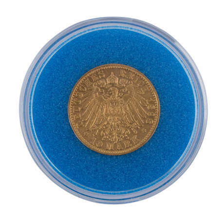 Hessen/Gold - 10 Mark 1898/A, Großherzog Ernst Ludwig, ss/vz., - Foto 2