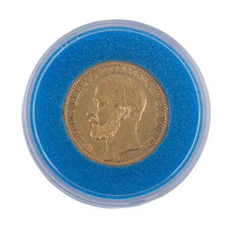 Braunschweig/Gold - 20 Mark 1875/A, Herzog Wilhelm, ss., - Foto 1