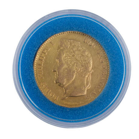 Frankreich/Gold - 40 Francs 1833/A, Louis Philippe I., ss., - photo 1