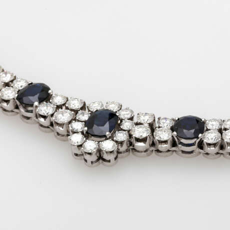 Necklace with sapphires and brilliant tenanten - photo 4