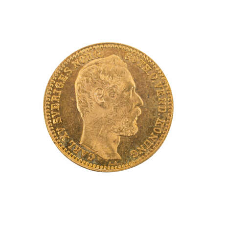 Schweden/Gold - 1 Carolin / 10 Francs 1868, Carl XV., ss+, - Foto 1
