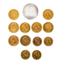 13 x Preussen in Gold -