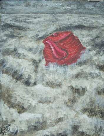 “Kettle in the turbulent waters of life” Canvas Oil paint Impressionist Still life 2012 - photo 1