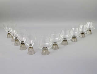FISCHER-TREYDEN, ELSA glasses for 5-6 persons, ROSENTHAL "Fortuna", from 1960