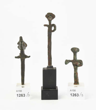 Lot: 3 kanaanäische Bronzefiguren - photo 1
