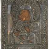 Gottesmutter von Wladimir mit vergoldetem Silberoklad - Foto 1