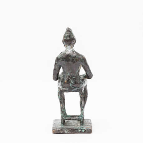 MONOGRAMMIST MP (Bildhauer 20. Jahrhundert; wohl Lörcher-Schüler), Bronze "Dame mit Spiegel", - photo 3