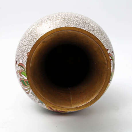 Vase aus Email-Cloisonné. CHINA - photo 4