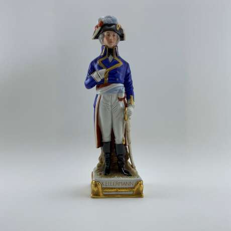 “Porcelain figurine of General Kellermann Germany Scheibe-Alsbach the first half of the 20th century” Scheibe-Alsbach Porcelain Underglaze painting Modern 1925-1962гг. - photo 1