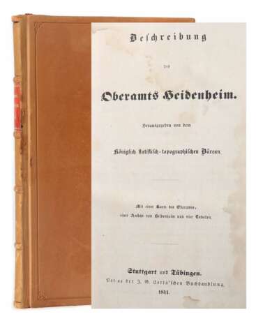 Beschreibung des Oberamts Heidenheim herausgegeben von dem Königlich statistisch-topographischen Büreau - фото 1