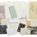 Künstlerkorrespondenzen hand-/maschinengeschriebene Karten und Briefe unter anderem von Strich-Chapell - фото 1