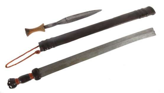 Afrikanisches Schwert und Messer 20. Jahrhundert - photo 1