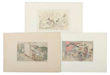 3 Künstler des 18./19. Jahrhundert Japan
