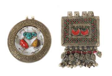 Amulettbehälter und Anhänger Turkmenistan/Zentralasien