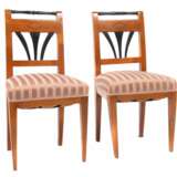 Paar Biedermeier-Stühle 2. Viertel 19. Jahrhundert - Foto 1