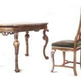 Stuhl und Tisch im Barockstil 20. Jahrhundert - Foto 1