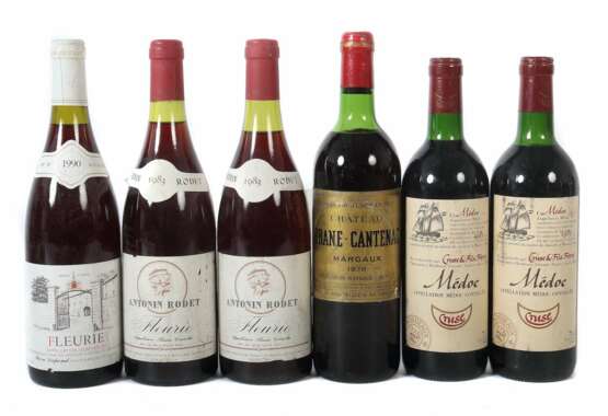 6 Flaschen französischer Rotwein bestehend aus: 1x Château Brane-Cantenac - Foto 1