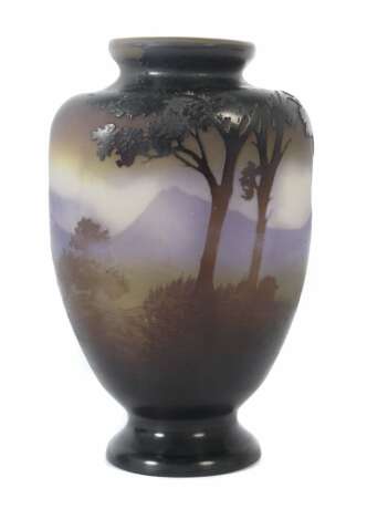 Vase ''Paysage des Vosges'' Émile Gallé - Foto 1