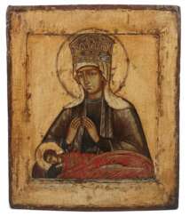 Ikone ''Maria mit schlafendem Jesuskind'' Russland