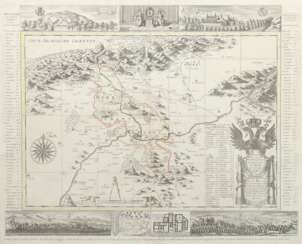 Landkarte ''Teplitz'' ''Die Herschaft Toeplitz im Leutmeritzer Creisse des Königreichs Boehmen''
