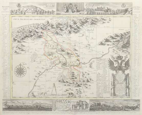 Landkarte ''Teplitz'' ''Die Herschaft Toeplitz im Leutmeritzer Creisse des Königreichs Boehmen'' - фото 1