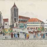 Künstler des 18/19. Jahrhundert ''Feier des Erntefestes in Ulm am 5. Aug. 1817'' - photo 1