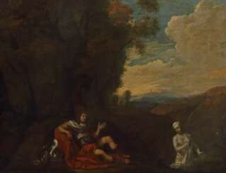 Maler des 17./18. Jahrhundert wohl Claude Lorraine Schule. ''Mars und Venus''
