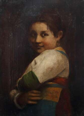 Bildnismaler des 19. Jahrhundert ''Mädchenportrait'' - photo 1
