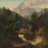 Landschaftsmaler des 19. Jahrhundert ''Mühle am Gebirgsbach'' - фото 1
