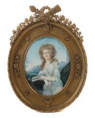 Miniaturmaler des 19. Jahrhundert ''Damenportrait''