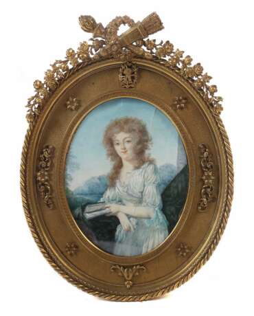 Miniaturmaler des 19. Jahrhundert ''Damenportrait'' - Foto 1