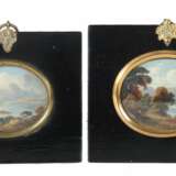 Miniaturmaler des 19. Jahrhundert 2x ''Seelandschaft'' - Foto 1