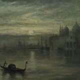 Maler des 19./20. Jahrhundert ''Venedig bei Nacht'' - Foto 1