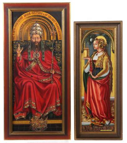 Maler/Kopist des 20./21. Jahrhundert Paar religiöse Darstellungen: ''Gotvatter'' - photo 1