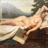 KASZAS, Gy. (ungarischer Maler 1. Hälfte 20. Jahrhundert), "Schlafende Venus mit Buch", - фото 1
