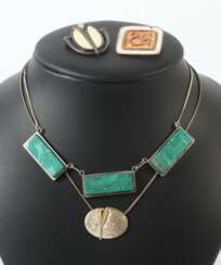 Konvolut Künstlerschmuck Silber/Messing